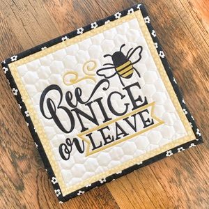 New Nice Or Leave Mug Rug